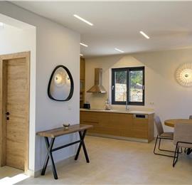  3 bedroom stone villa with pool & seaview, near Acharavi, sleeps 6